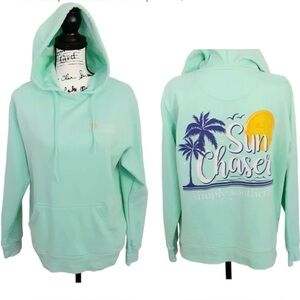 Simply Southern Sun Chaser Mint Green Hoodie Sweatshirt Women’s Large